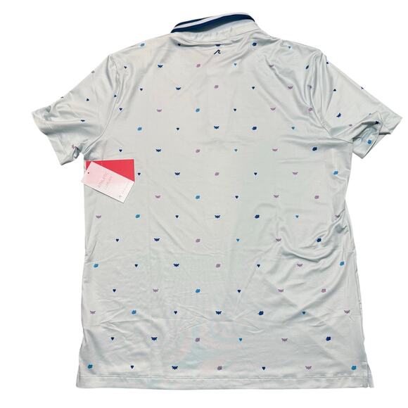 Redvanly Langham Polo Shirt Men’s Large Breeze Blue PUREpoly Athletic Luxury NWT - Picture 2 of 7